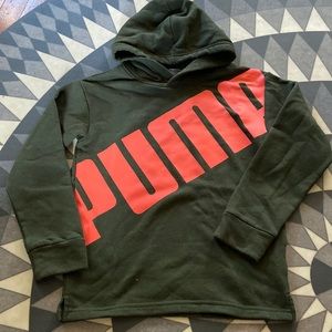 Boys Puma Olive Sweatshirt